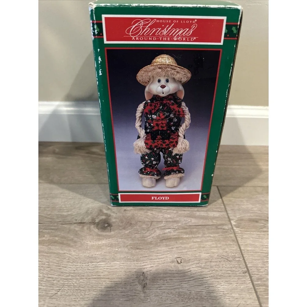 HOUSE OF LLOYD‎ Christmas Around The World Floyd Bunny Rabbit with box 1993